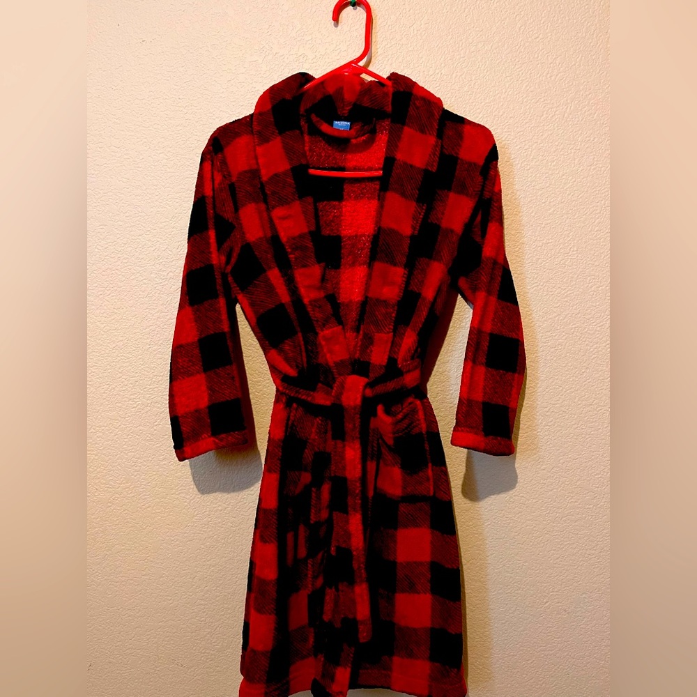 Kids Red Cozy Bath Robe
